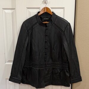 Lane Bryant Black Leather Jacket